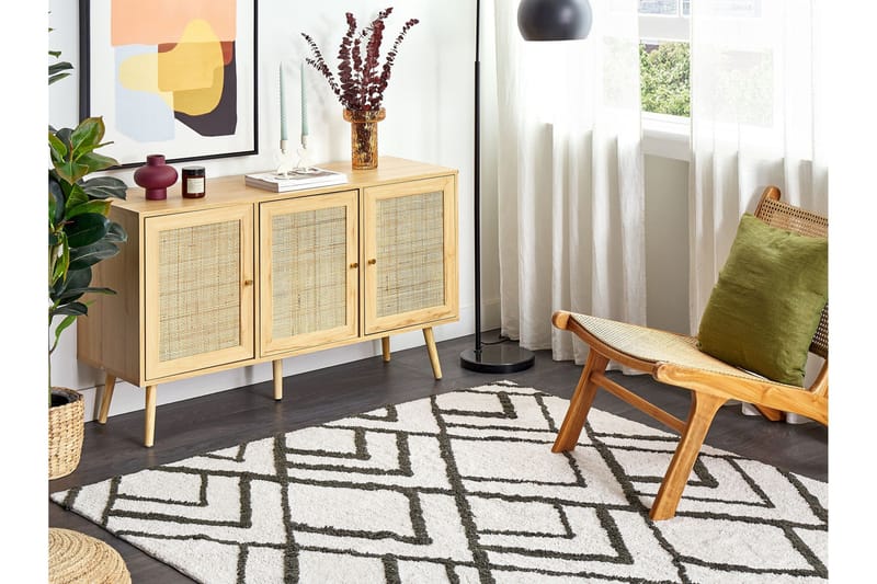 Yesilkoy Ryeteppe 160x230 cm - Svart/hvit - Tekstiler - Tepper & Matter - Moderne tepper - Ryeteppe