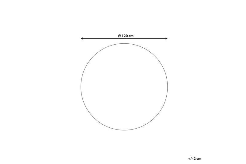 Yozgat Ryeteppe 120 cm Rund - Beige - Tekstiler - Tepper & Matter - Moderne tepper - Sisaltepper