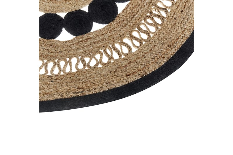 Yozgat Ryeteppe 120 cm Rund - Beige - Tekstiler - Tepper & Matter - Moderne tepper - Ryeteppe