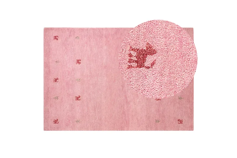 Yulafi Ryeteppe 140x200 cm - Rosa - Tekstiler - Tepper & Matter - Moderne tepper - Ryeteppe