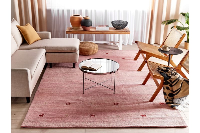 Yulafi Ryeteppe 200x300 cm - Rosa - Tekstiler - Tepper & Matter - Moderne tepper - Ryeteppe
