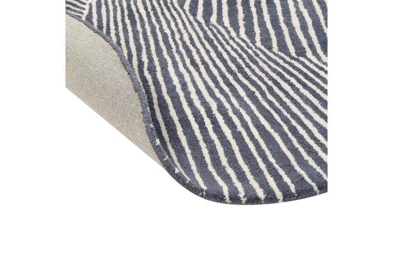 Zabol Ullteppe 140x200 cm Oval - Svart/hvit - Tekstiler - Tepper & Matter - Moderne tepper - Ullteppe