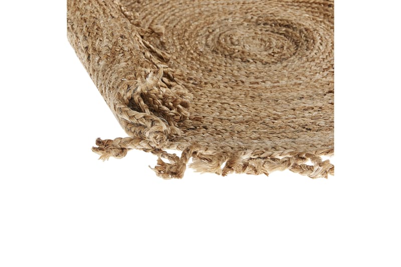 Zonguldak Ryeteppe 120 cm Rund - Beige - Tekstiler - Tepper & Matter - Moderne tepper - Ryeteppe