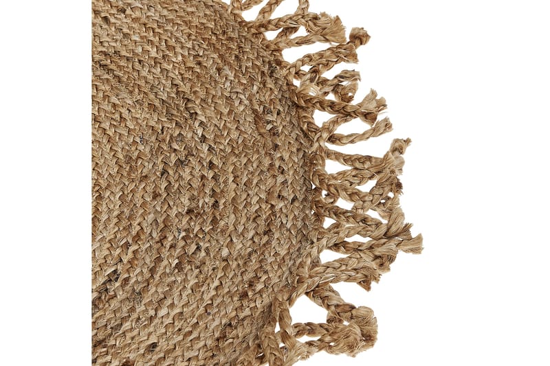 Zonguldak Ryeteppe 120 cm Rund - Beige - Tekstiler - Tepper & Matter - Moderne tepper - Ryeteppe
