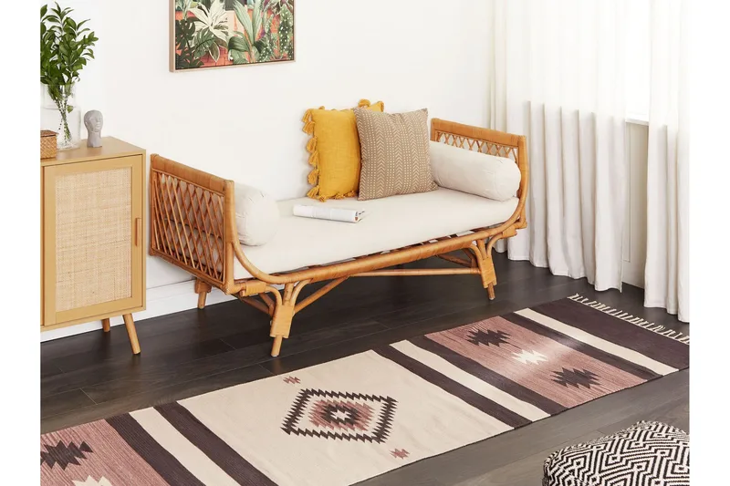 Aragats Kelimteppe 80x300 cm - Beige - Tekstiler - Tepper & Matter - Orientalske tepper - Kelimtepper