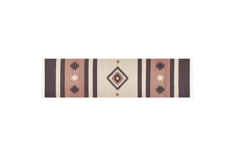 Aragats Kelimteppe 80x300 cm - Beige - Tekstiler - Tepper & Matter - Orientalske tepper - Kelimtepper