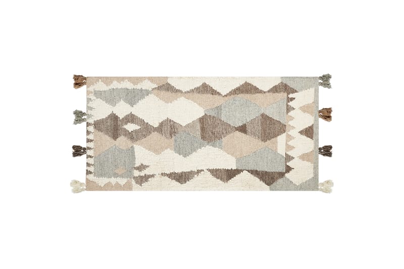 Aralez Kelimteppe 80x150 cm - Beige - Tekstiler - Tepper & Matter - Orientalske tepper - Kelimtepper
