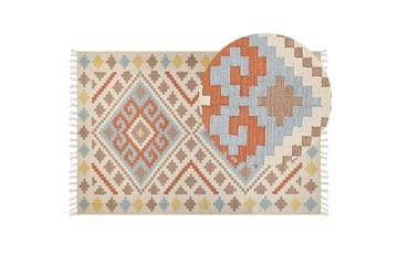 Atan Kelimteppe 200x300 cm - Beige - Tekstiler - Tepper & Matter - Orientalske tepper - Kelimtepper