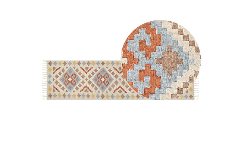 Atan Kelimteppe 80x300 cm - Beige - Tekstiler - Tepper & Matter - Orientalske tepper - Kelimtepper