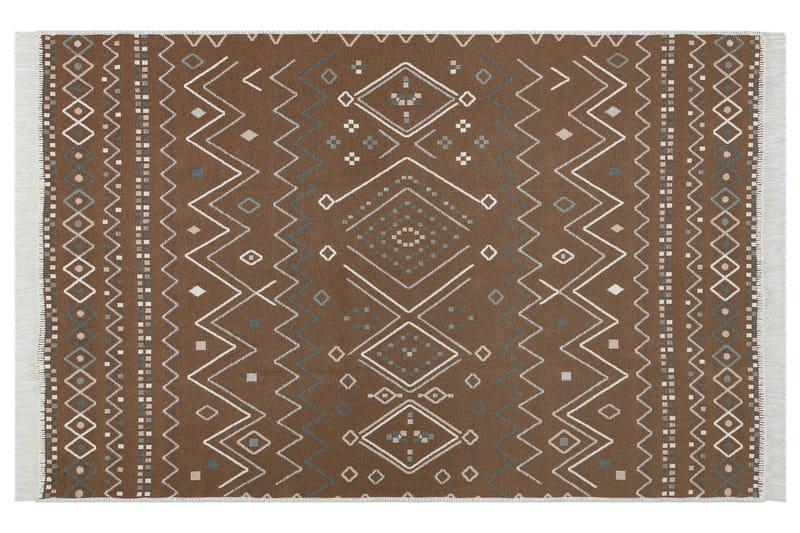 Back (120 x 180) Eko Hal 2 - Beige/Blå/Hvit - Tekstiler - Tepper & Matter - Orientalske tepper