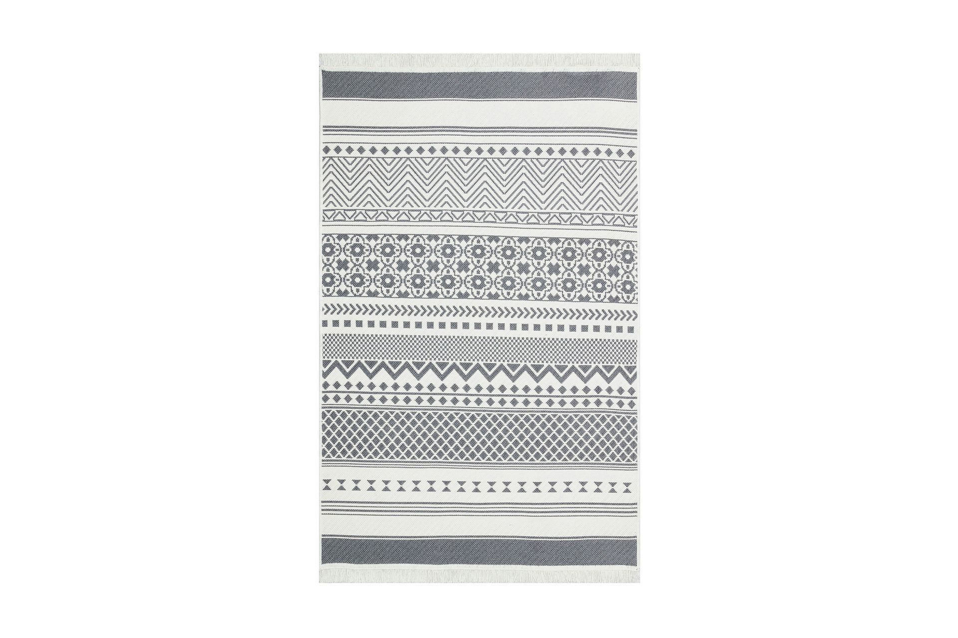 Back (120 x 180) Eko Hal 3 - Grå/Hvit - Tekstiler - Tepper & Matter - Orientalske tepper