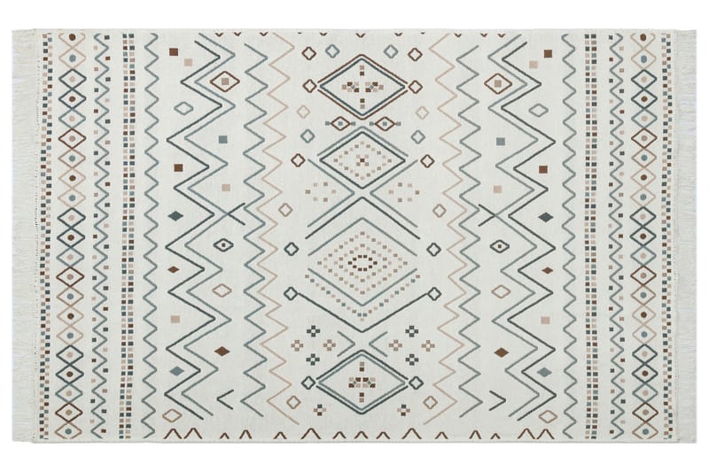 Back (80 x 150) Eko Hal 2 - Beige/Blå/Hvit - Tekstiler - Tepper & Matter - Orientalske tepper