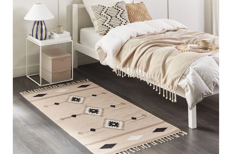 Berdik Kelimteppe 80x150 cm - Beige - Tekstiler - Tepper & Matter - Orientalske tepper - Kelimtepper