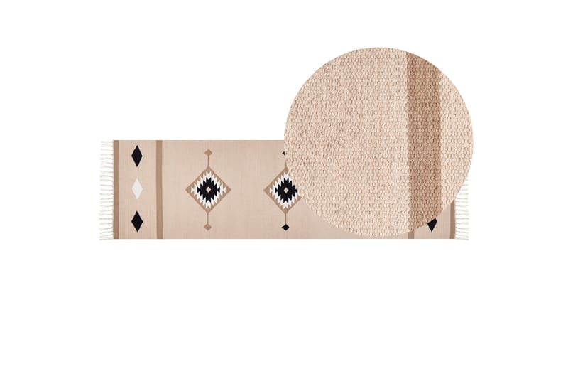 Berdik Kelimteppe 80x300 cm - Beige - Tekstiler - Tepper & Matter - Orientalske tepper - Kelimtepper