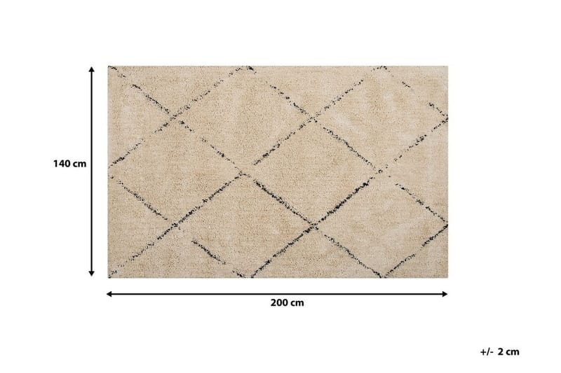Bradicich Matte 140x200 cm - Beige - Tekstiler - Tepper & Matter - Orientalske tepper - Marokkanske tepper