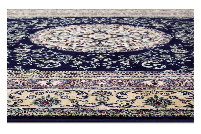 Casablanca Medallion Matte 80x250 - Marineblå - Tekstiler - Tepper & Matter - Orientalske tepper