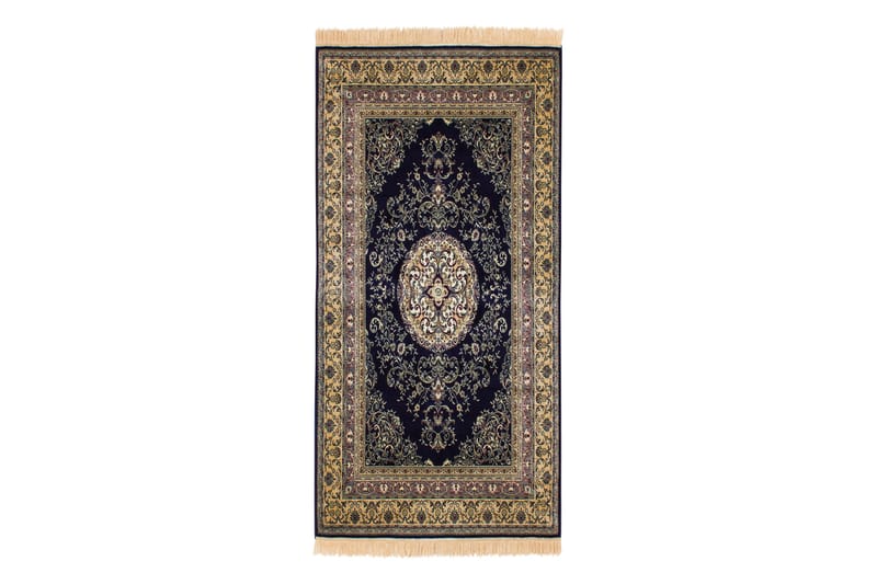 Casablanca Medallion Matte 80x250 - Marineblå - Tekstiler - Tepper & Matter - Orientalske tepper