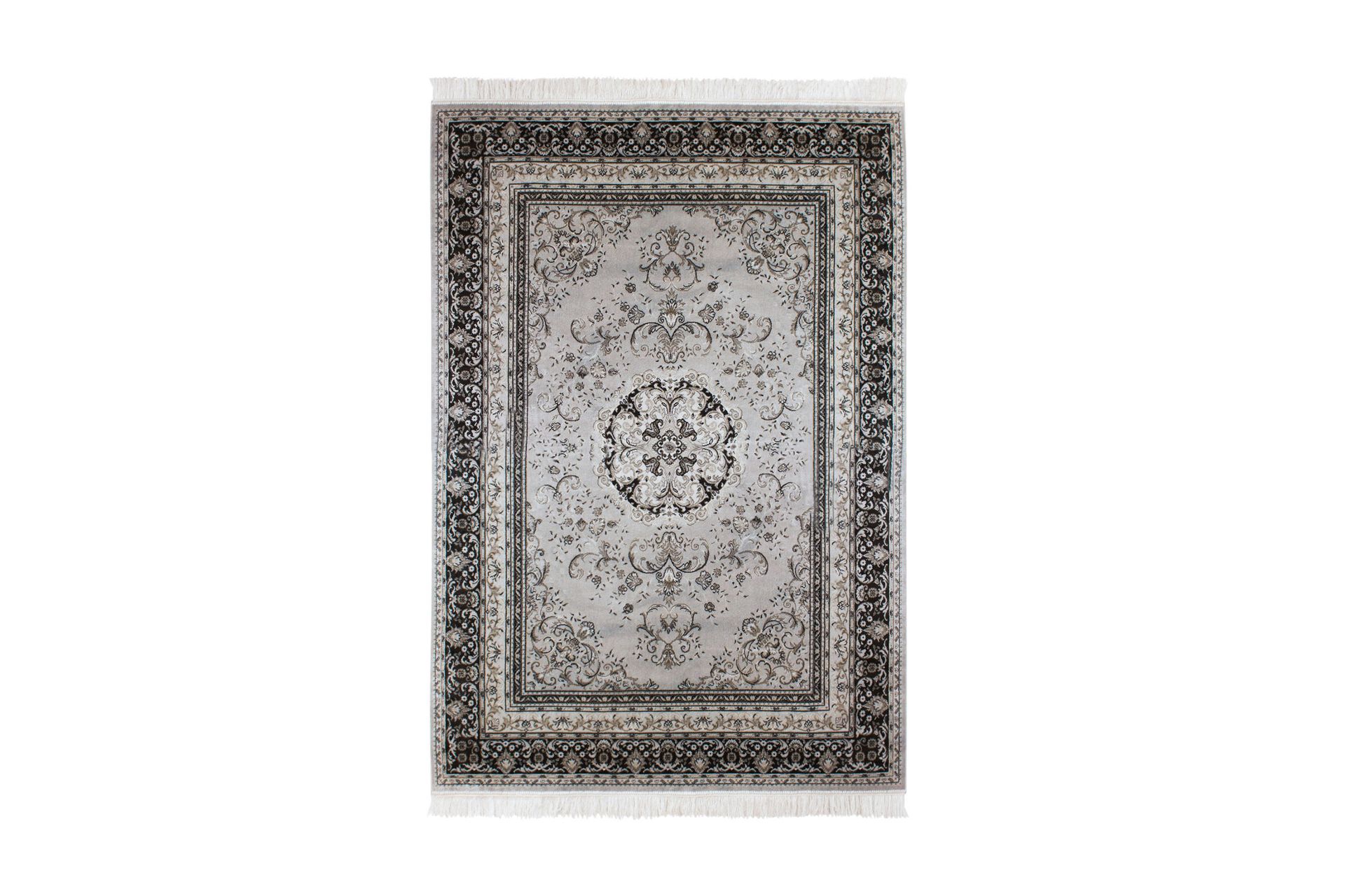 Casablanca Medallion Orientalsk Matte 160x230 - Sølv - Tekstiler - Tepper & Matter - Orientalske tepper