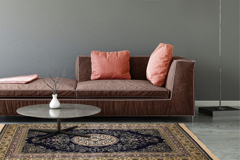 Casablanca Medallion Orientalsk Matte 200x300 - Marineeblå - Tekstiler - Tepper & Matter - Orientalske tepper