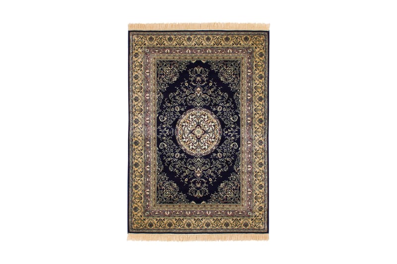 Casablanca Medallion Orientalsk Matte 200x300 - Marineeblå - Persisk matte - Orientalske tepper