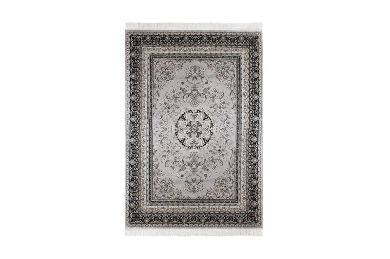 Casablanca Medallion Orientalsk Matte 200x300 - Sølv - Persisk matte - Orientalske tepper
