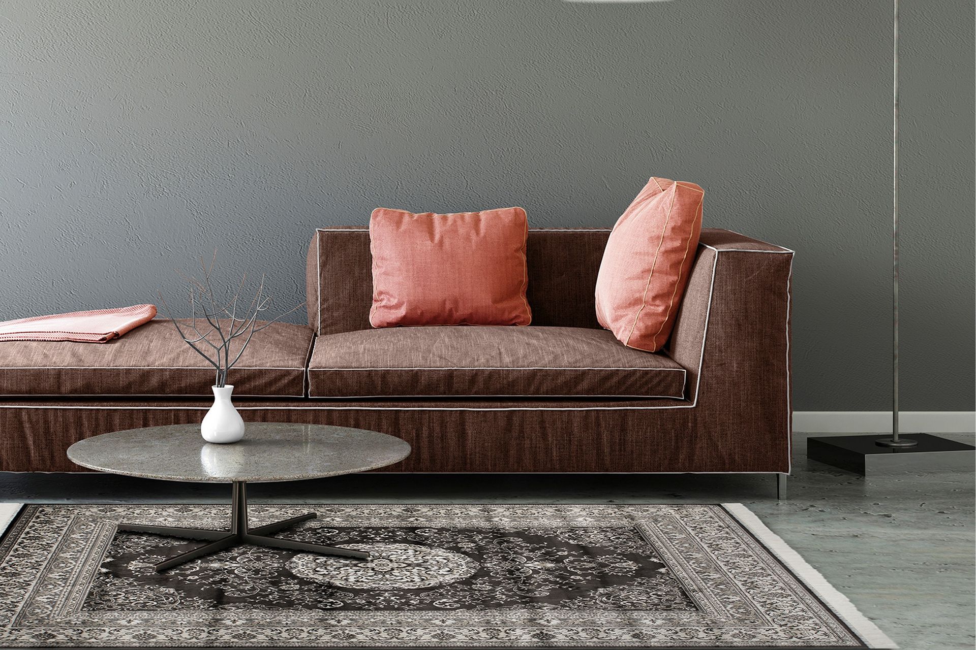 Casablanca Orientalisk Matte 240x330 Viskose - Marineblå - Tekstiler - Tepper & Matter - Orientalske tepper
