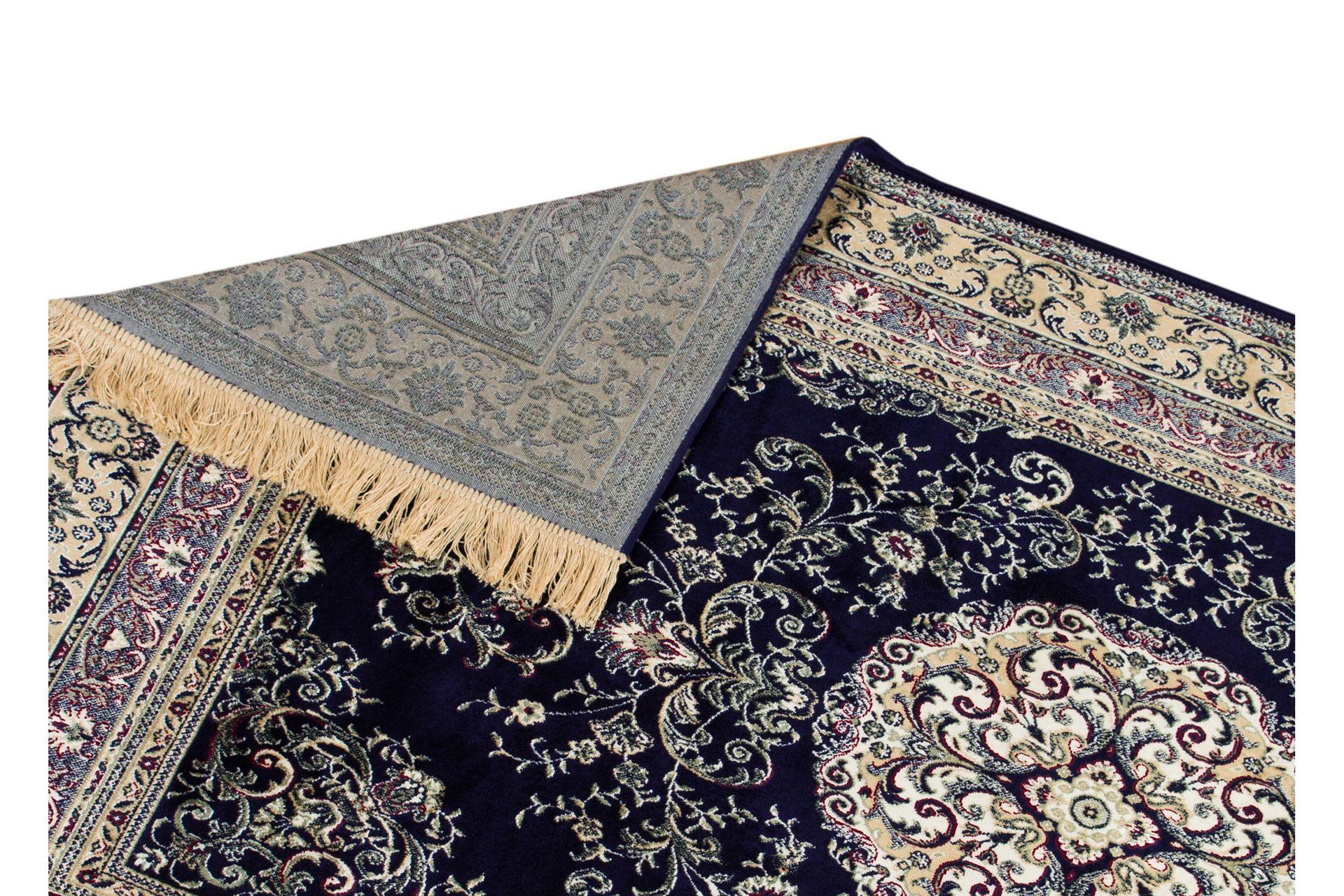 Casablanca Orientalisk Matte 240x330 Viskose - Marineblå - Tekstiler - Tepper & Matter - Orientalske tepper