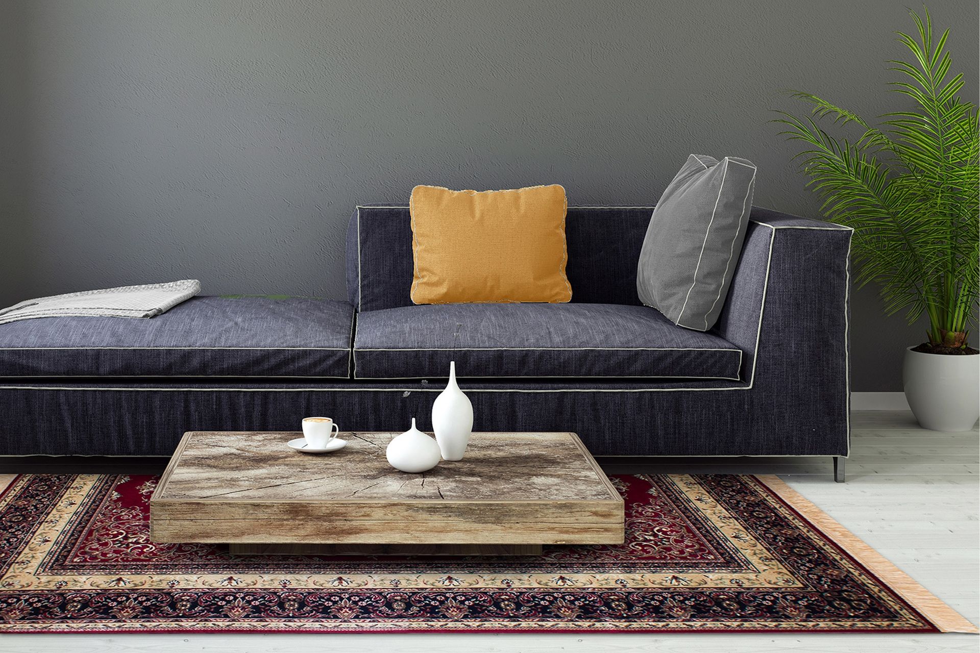 Casablanca Orientalisk Matte 240x330 Viskose - Rød - Tekstiler - Tepper & Matter - Orientalske tepper