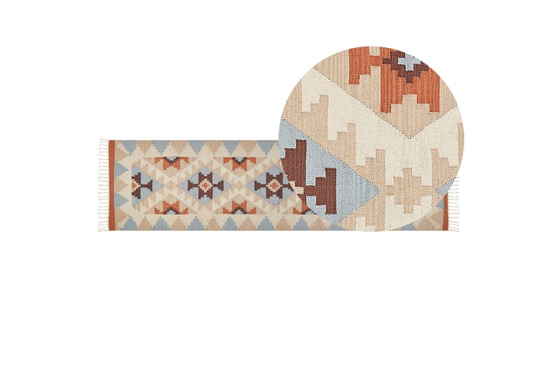 Dilijan Kelimteppe 80x300 cm - Beige - Tekstiler - Tepper & Matter - Orientalske tepper - Kelimtepper