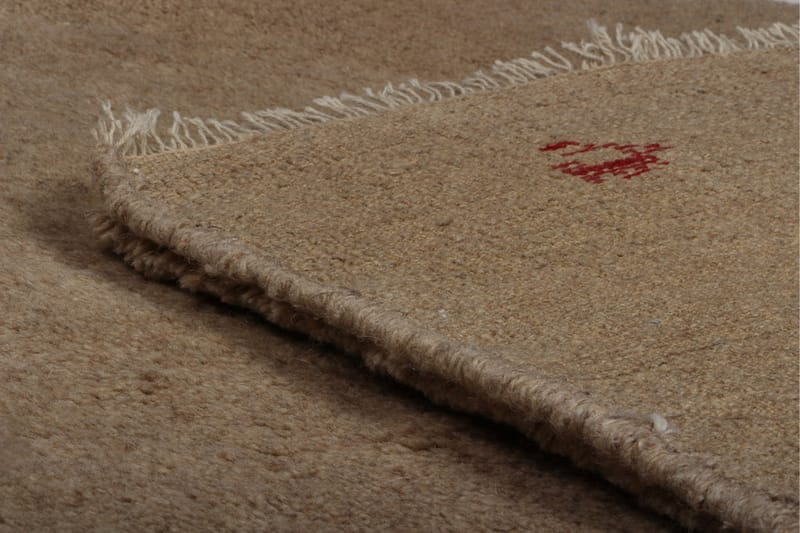 Håndknyttet Gabbeh Shiraz Ull Beige 140x189cm - Håndvevde tepper - Orientalske tepper - Persisk matte