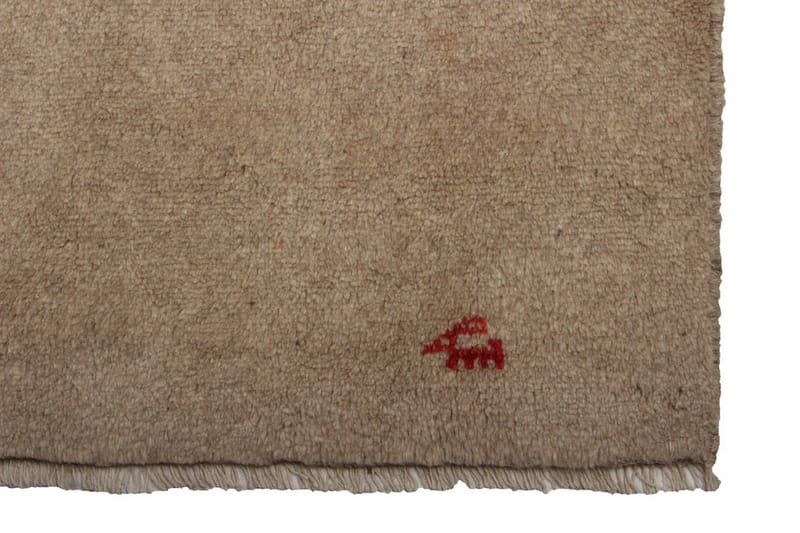 Håndknyttet Gabbeh Shiraz Ull Beige 140x189cm - Håndvevde tepper - Orientalske tepper - Persisk matte