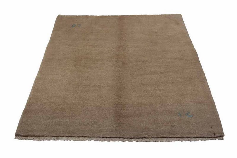 Håndknyttet Gabbeh Shiraz Ull Beige 154x178cm - Håndvevde tepper - Orientalske tepper - Persisk matte