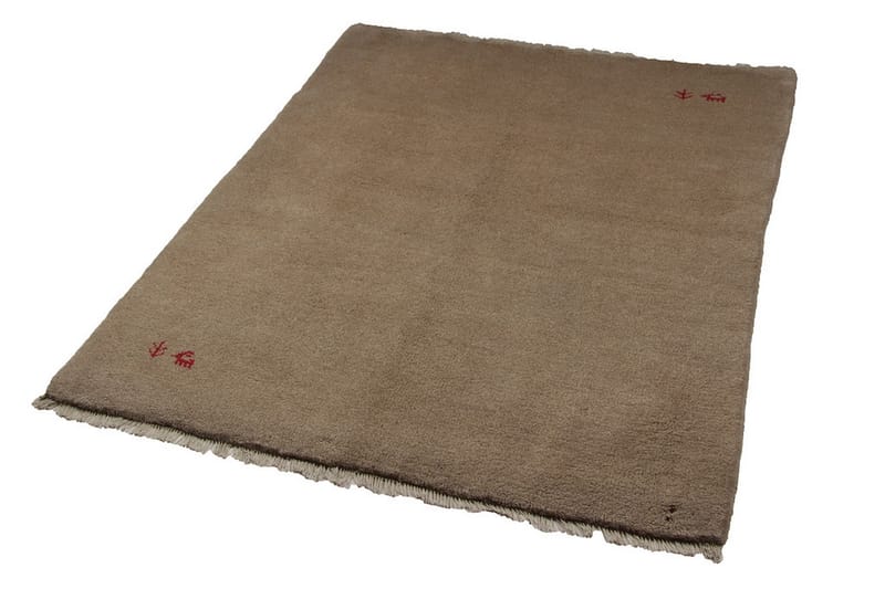 Håndknyttet Gabbeh Shiraz Ull Beige 162x188cm - Håndvevde tepper - Orientalske tepper - Persisk matte