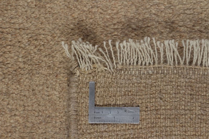 Håndknyttet Gabbeh Shiraz Ull Beige 162x188cm - Håndvevde tepper - Orientalske tepper - Persisk matte