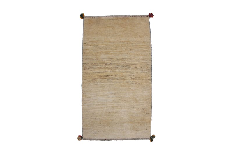 Håndknyttet Gabbeh Shiraz Ull Beige 79x145cm - Håndvevde tepper - Orientalske tepper - Persisk matte