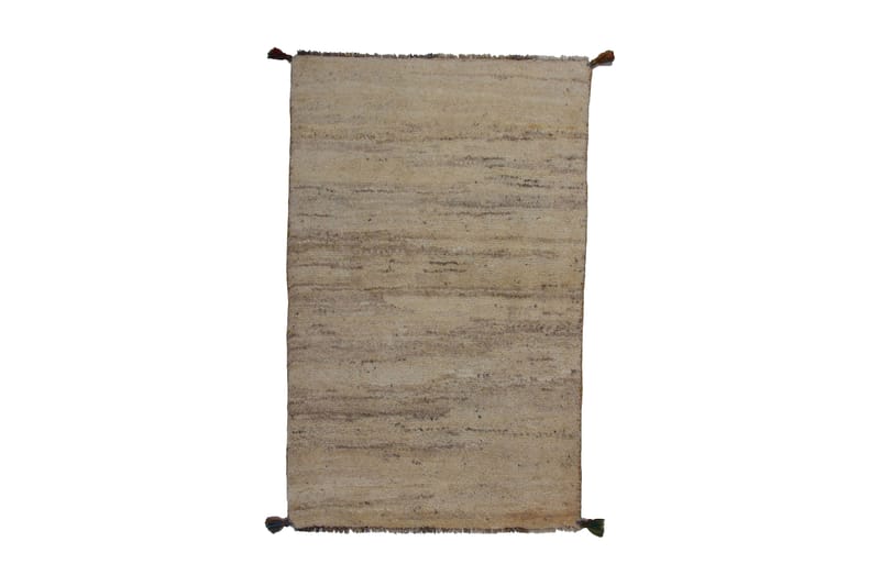 Håndknyttet Gabbeh Shiraz Ull Beige/Grå 73x117cm - Håndvevde tepper - Orientalske tepper - Persisk matte