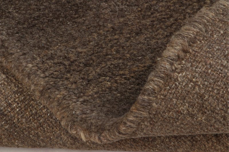 Håndknyttet Gabbeh Shiraz Ull Brun 155x183 cm - Håndvevde tepper - Orientalske tepper - Persisk matte
