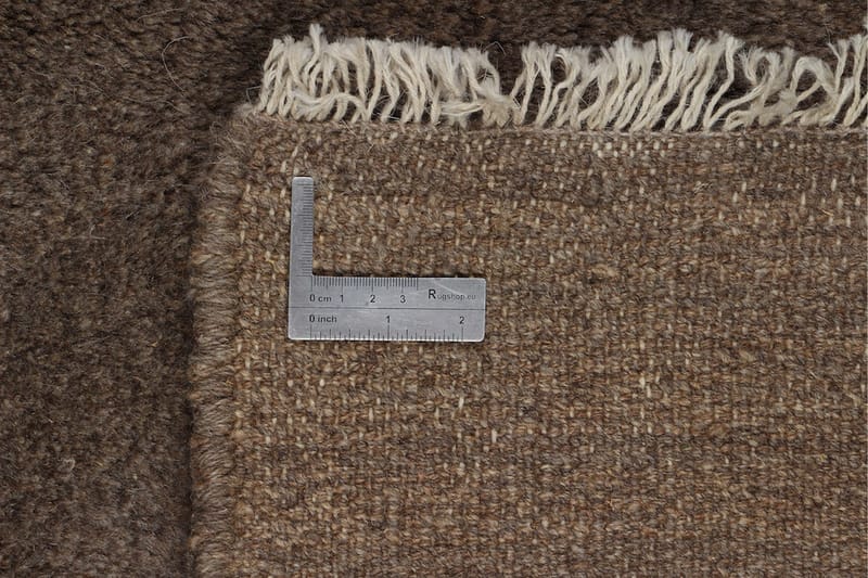 Håndknyttet Gabbeh Shiraz Ull Brun 155x183 cm - Håndvevde tepper - Orientalske tepper - Persisk matte