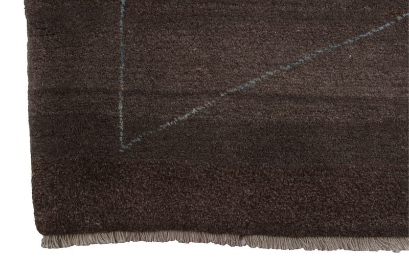Håndknyttet Gabbeh Shiraz Ull Brun/Blå 179x240 cm - Håndvevde tepper - Orientalske tepper - Persisk matte