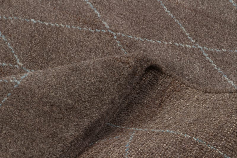 Håndknyttet Gabbeh Shiraz Ull Brun/Blå 179x240 cm - Håndvevde tepper - Orientalske tepper - Persisk matte