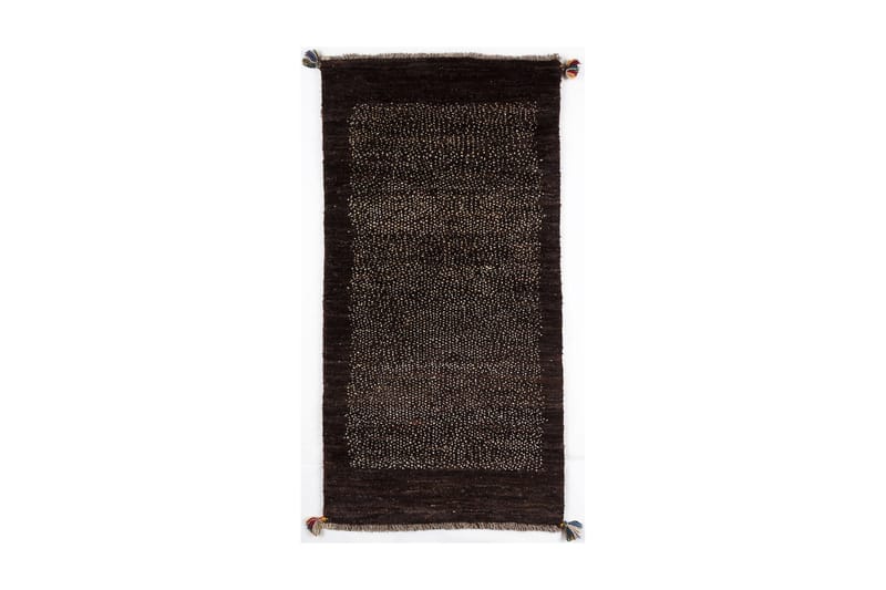 Håndknyttet Gabbeh Shiraz Ull Brun/Krem 71x138 cm - Håndvevde tepper - Orientalske tepper - Persisk matte