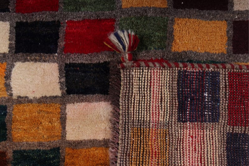 Håndknyttet Gabbeh Shiraz Ull Flerfarget 112x181 cm - Håndvevde tepper - Orientalske tepper - Persisk matte