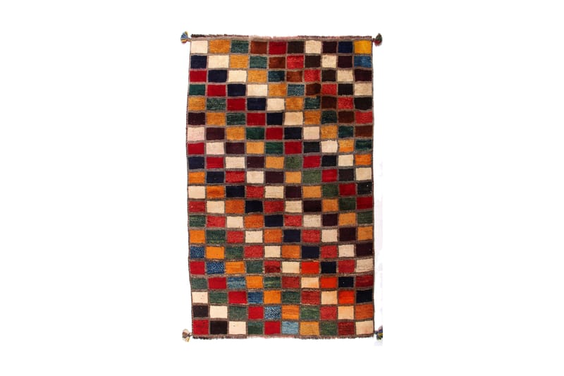 Håndknyttet Gabbeh Shiraz Ull Flerfarget 112x181 cm - Orientalske tepper - Håndvevde tepper - Persisk matte