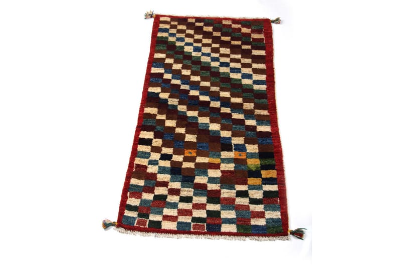 Håndknyttet Gabbeh Shiraz Ull Flerfarget 69x140cm - Håndvevde tepper - Orientalske tepper - Persisk matte