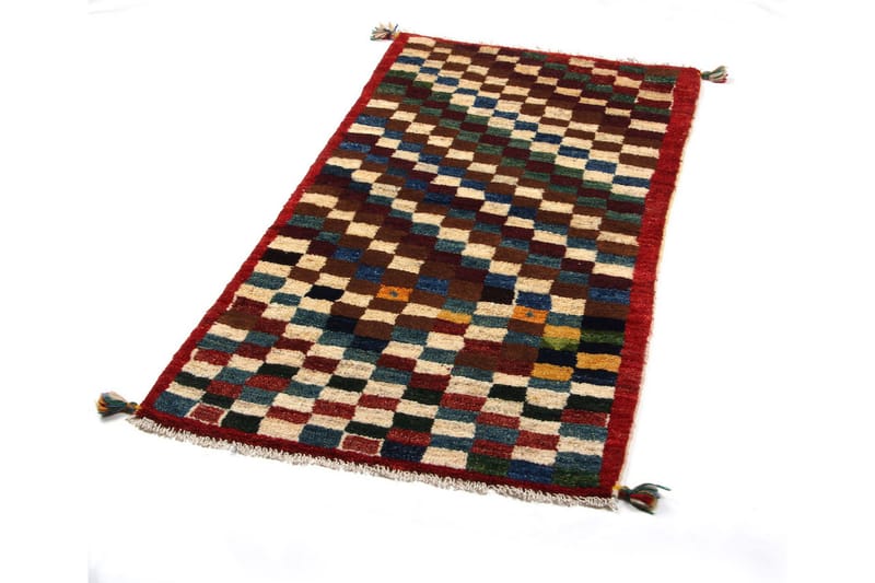 Håndknyttet Gabbeh Shiraz Ull Flerfarget 69x140cm - Håndvevde tepper - Orientalske tepper - Persisk matte