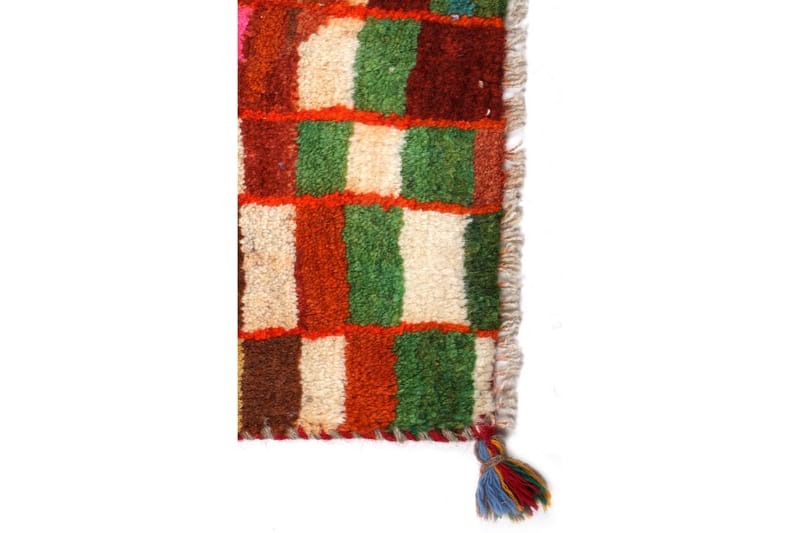 Håndknyttet Gabbeh Shiraz Ull Flerfarget 77x117cm - Håndvevde tepper - Orientalske tepper - Persisk matte