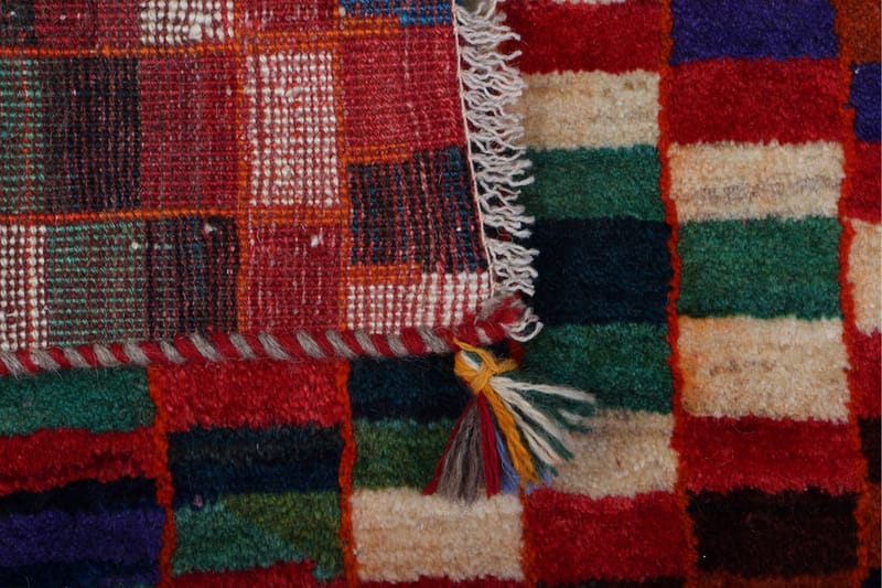 Håndknyttet Gabbeh Shiraz Ull Flerfarget 77x117cm - Håndvevde tepper - Orientalske tepper - Persisk matte
