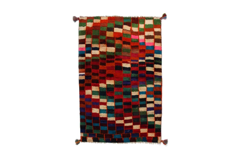 Håndknyttet Gabbeh Shiraz Ull Flerfarget 77x117cm - Tekstiler - Tepper & Matter - Orientalske tepper