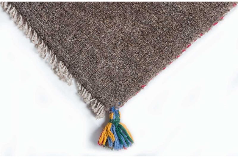 Håndknyttet Gabbeh Shiraz Ull Grå 105x167cm - Håndvevde tepper - Orientalske tepper - Persisk matte
