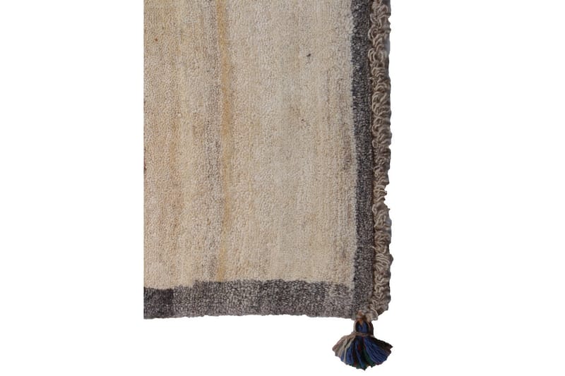 Håndknyttet Gabbeh Shiraz Ull Grå/Krem 72x173 cm - Håndvevde tepper - Orientalske tepper - Persisk matte